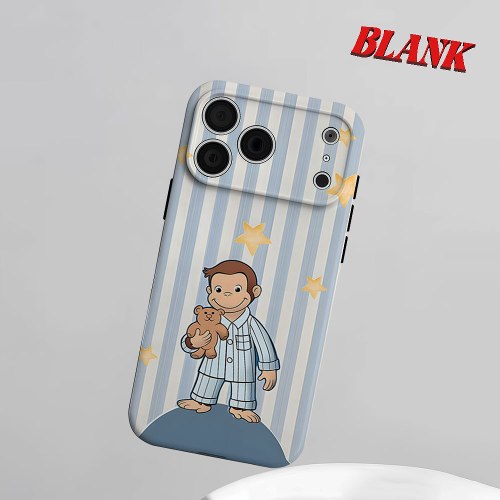 Phone Cases Iphone 16 Pro - Curious George in Pajamas 2-in-1 Phone
