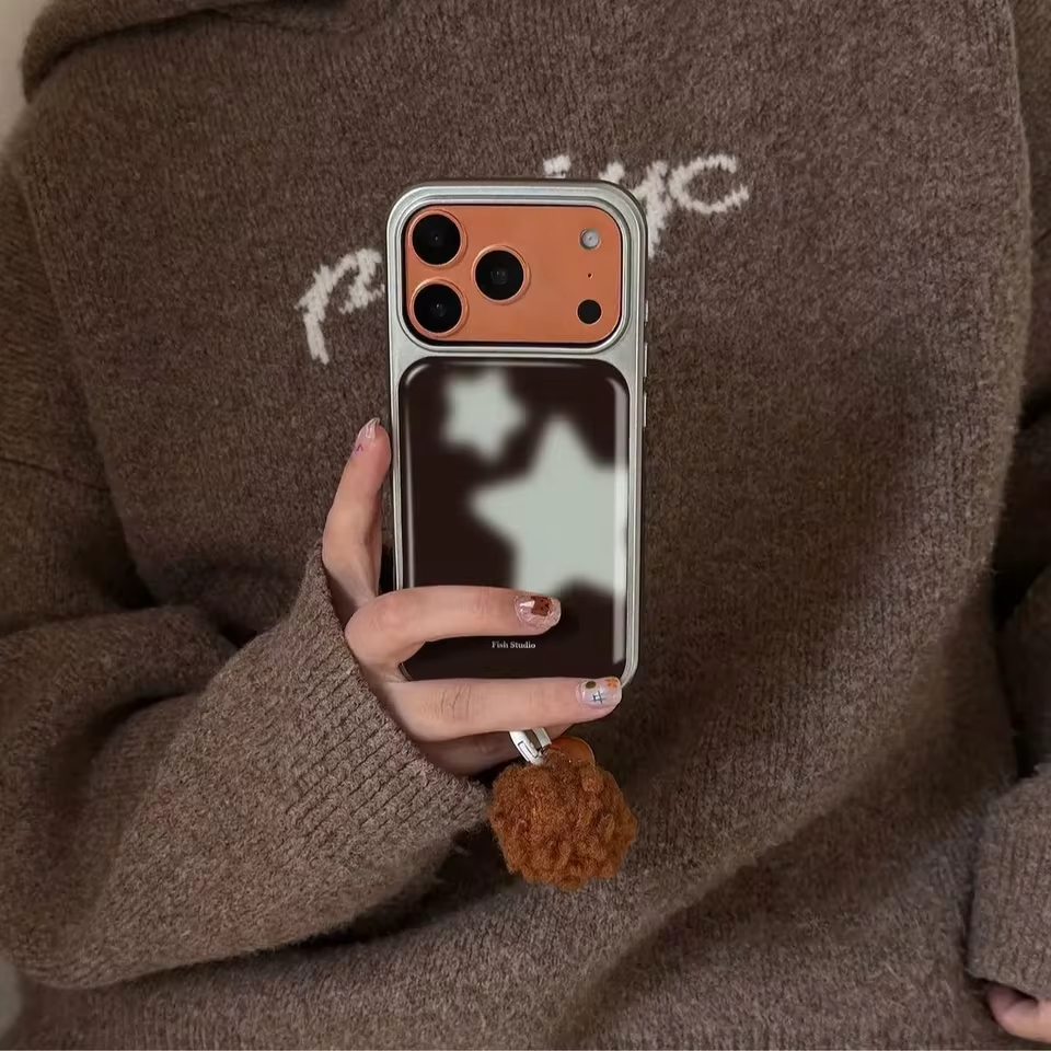 Phone Cases Trending - Ins Trendy Blue Stars Brown Shockproof
