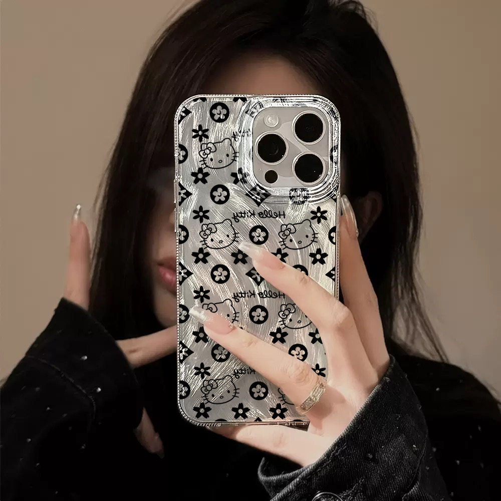 Phone Cases Trending - Luxury Fashion Laser HelloKitty Phone Case