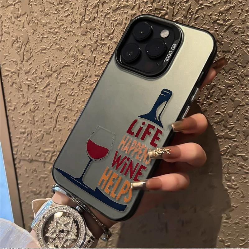 Phone Cases Rugged - Funny Wine Quote Phone Case for