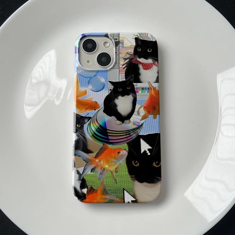 Phone Cases Lebanon - Chic INS Y2k Style Cute Black