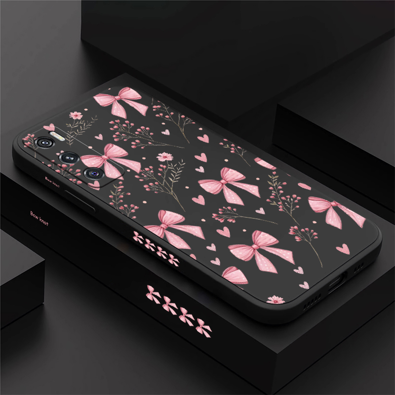 Phone Cases Vivo - Bow Flower Print Phone Case For