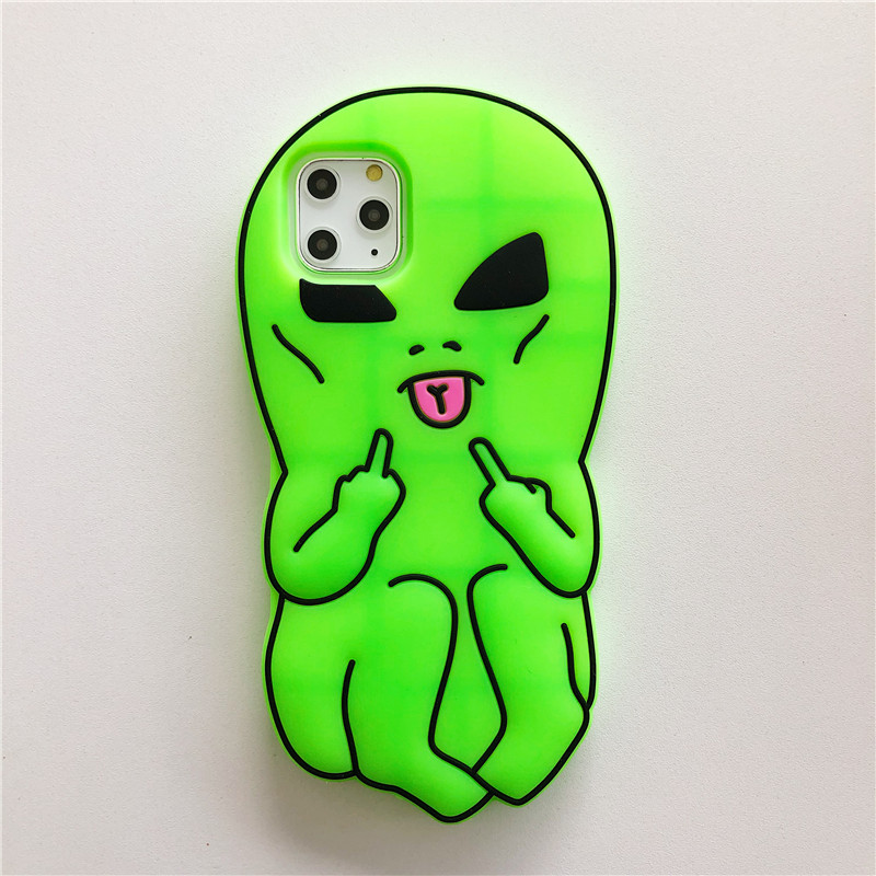 Phone Cases Ugly - Funny Cartoon Swag Alien Phone Case