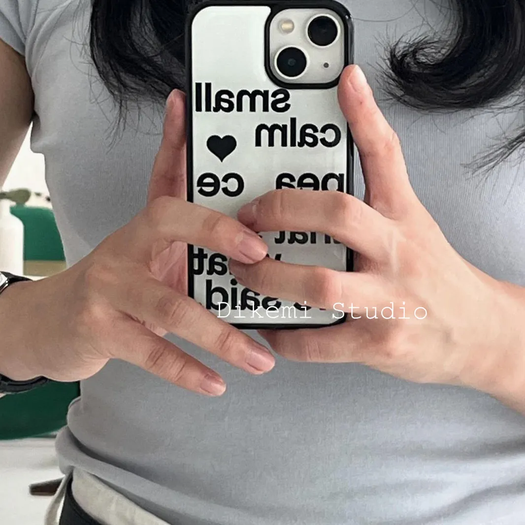 Phone Cases Trending - Korean Ins Niche Minimalist Temperament Letter