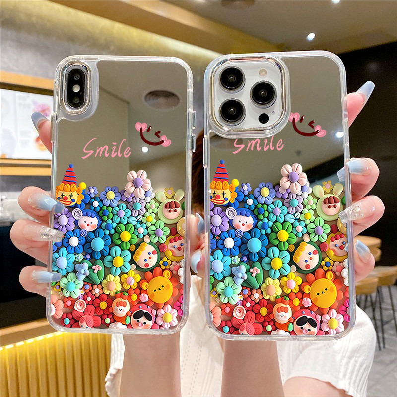 Cute Flower Makeup Mirror Phon - Phone Cases Aesthetic recensie en prijs
