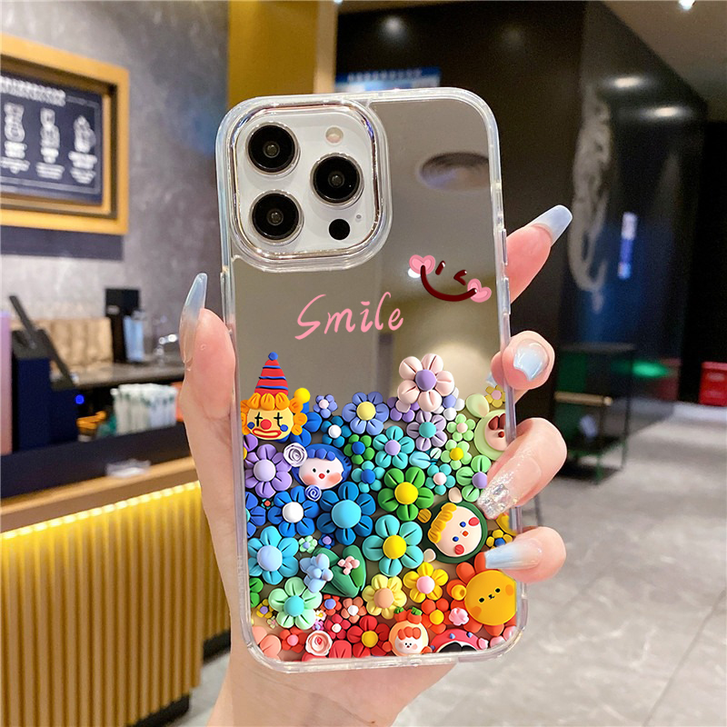 Cute Flower Makeup Mirror Phon - Phone Cases Aesthetic recensie en prijs