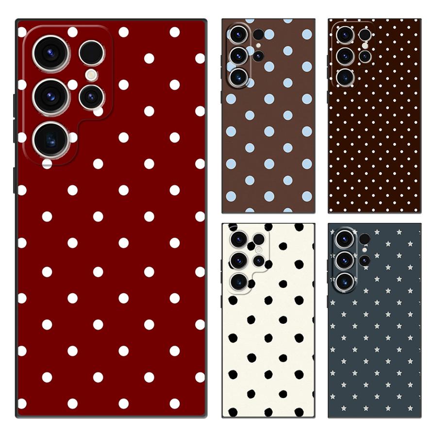Retro Polka Dots Funda Phone C - Phone Cases Galaxy S23 recensie en prijs