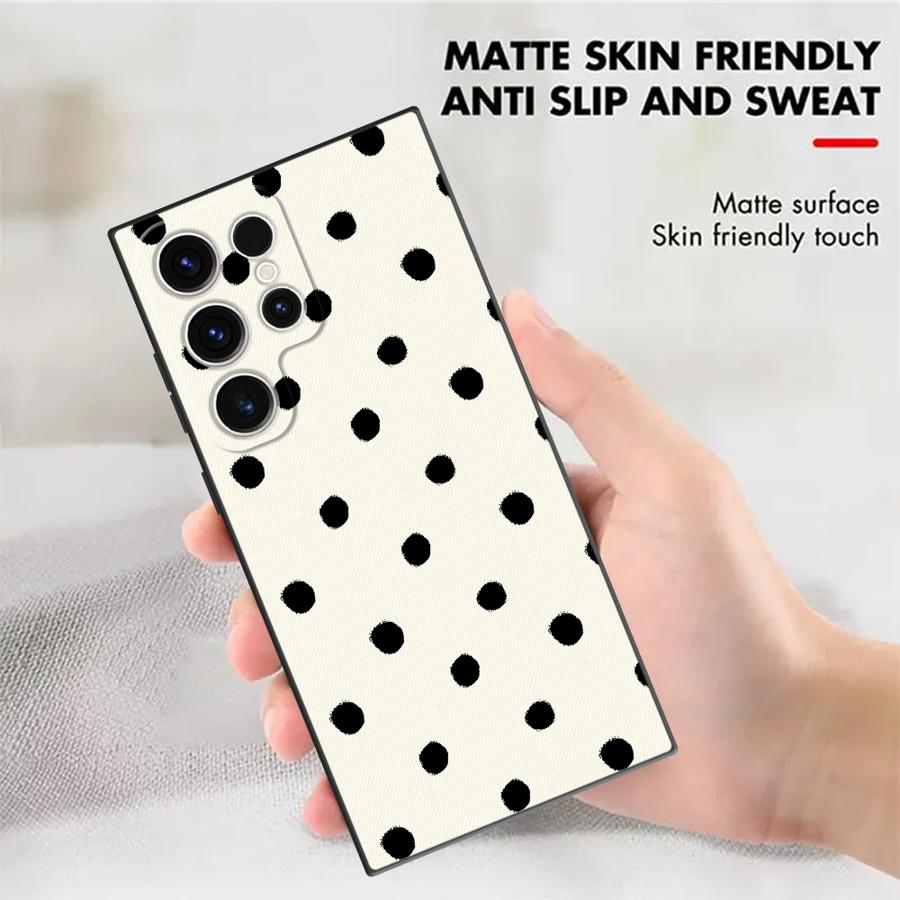 Retro Polka Dots Funda Phone C - Phone Cases Galaxy S23 recensie en prijs