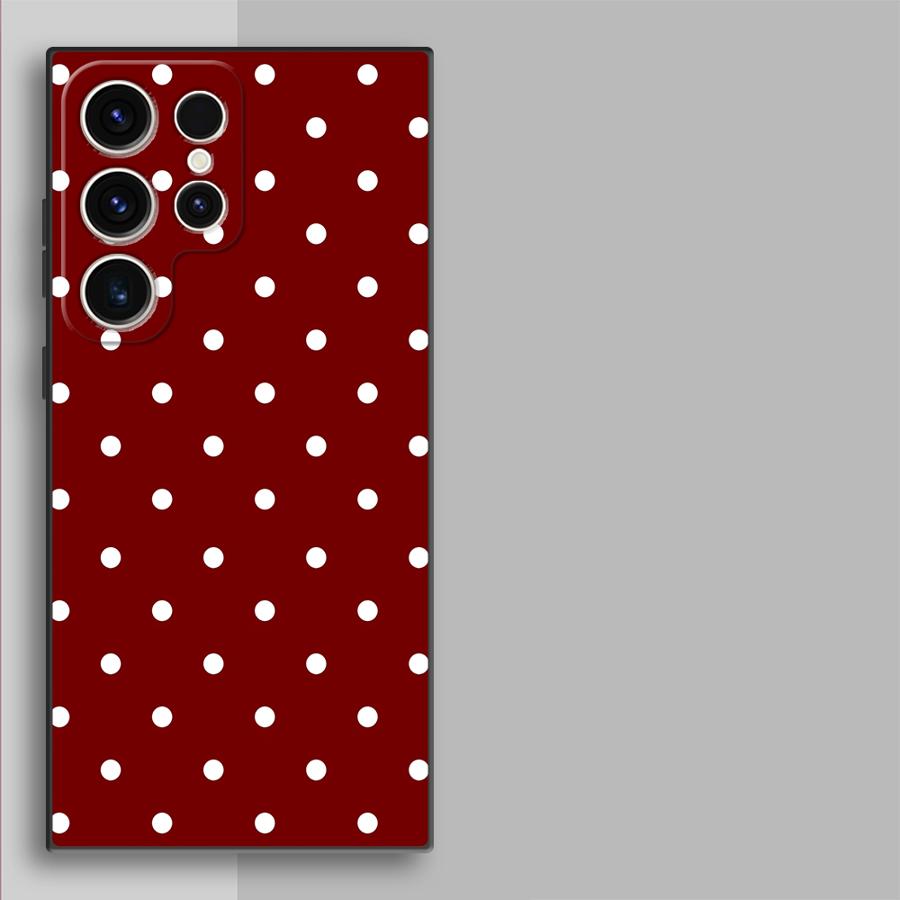 Retro Polka Dots Funda Phone C - Phone Cases Galaxy S23 recensie en prijs
