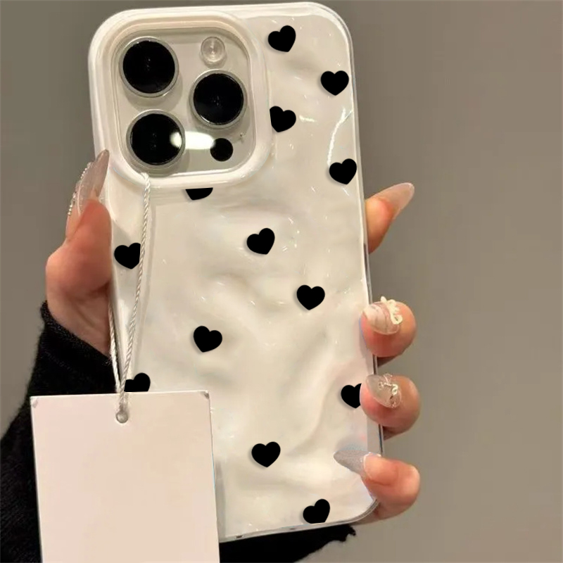 Aesthetic Cute Black Heart Sho - Phone Cases Aesthetic recensie en prijs