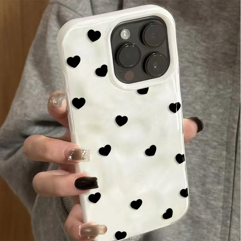 Aesthetic Cute Black Heart Sho - Phone Cases Aesthetic recensie en prijs