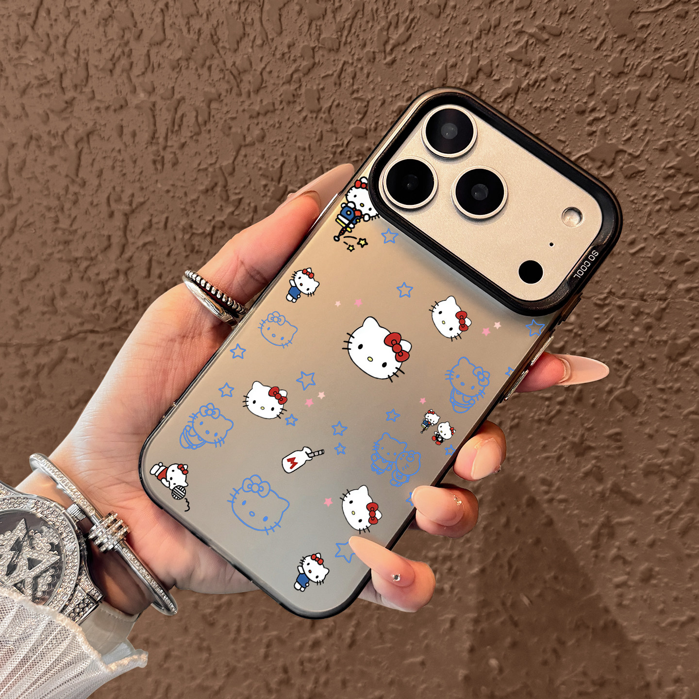 Cute Blue Hello Kitty Pattern  - Phone Cases Rugged recensie en prijs