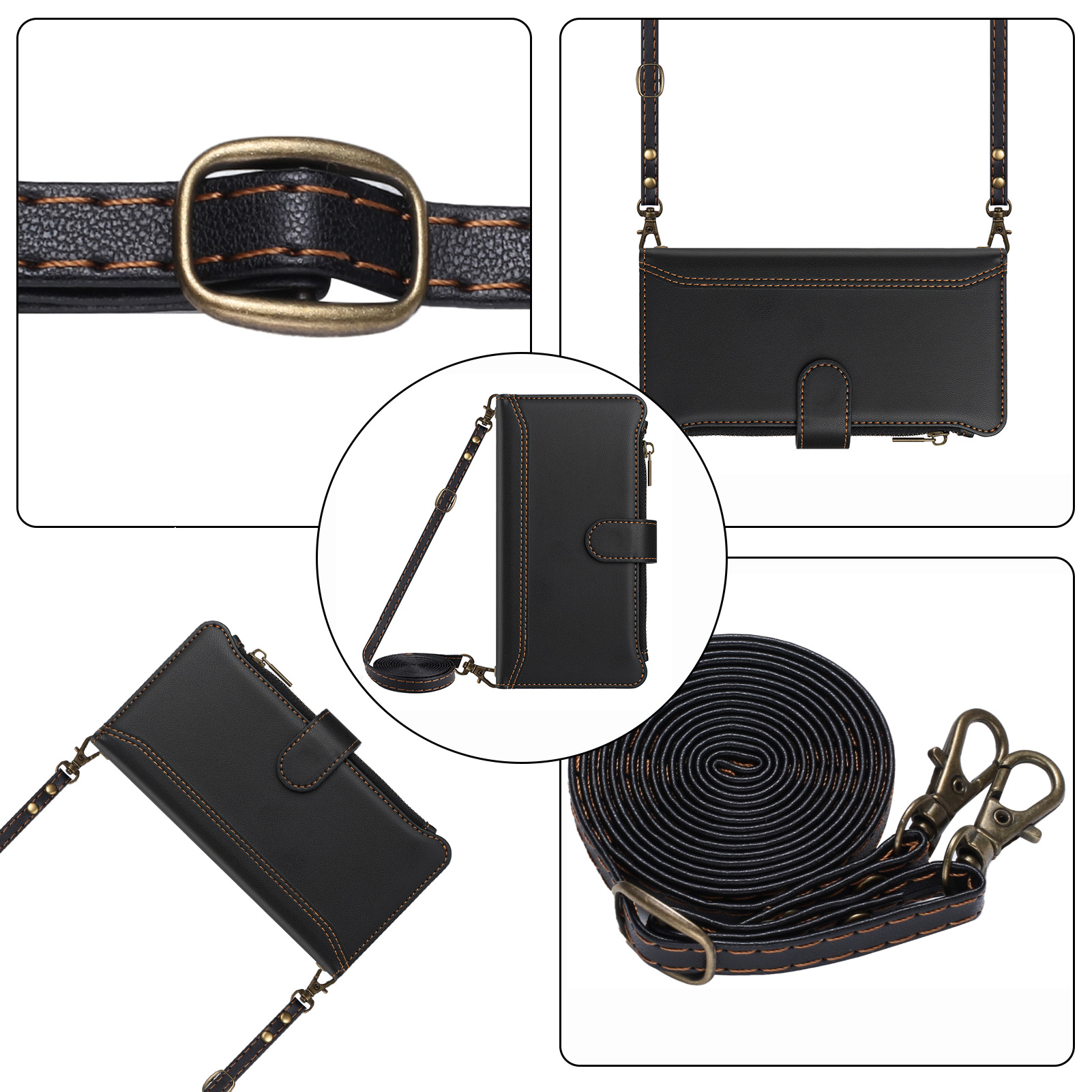 PU Leather Crossbody Flip Wall - Flip Leather Case recensie en prijs
