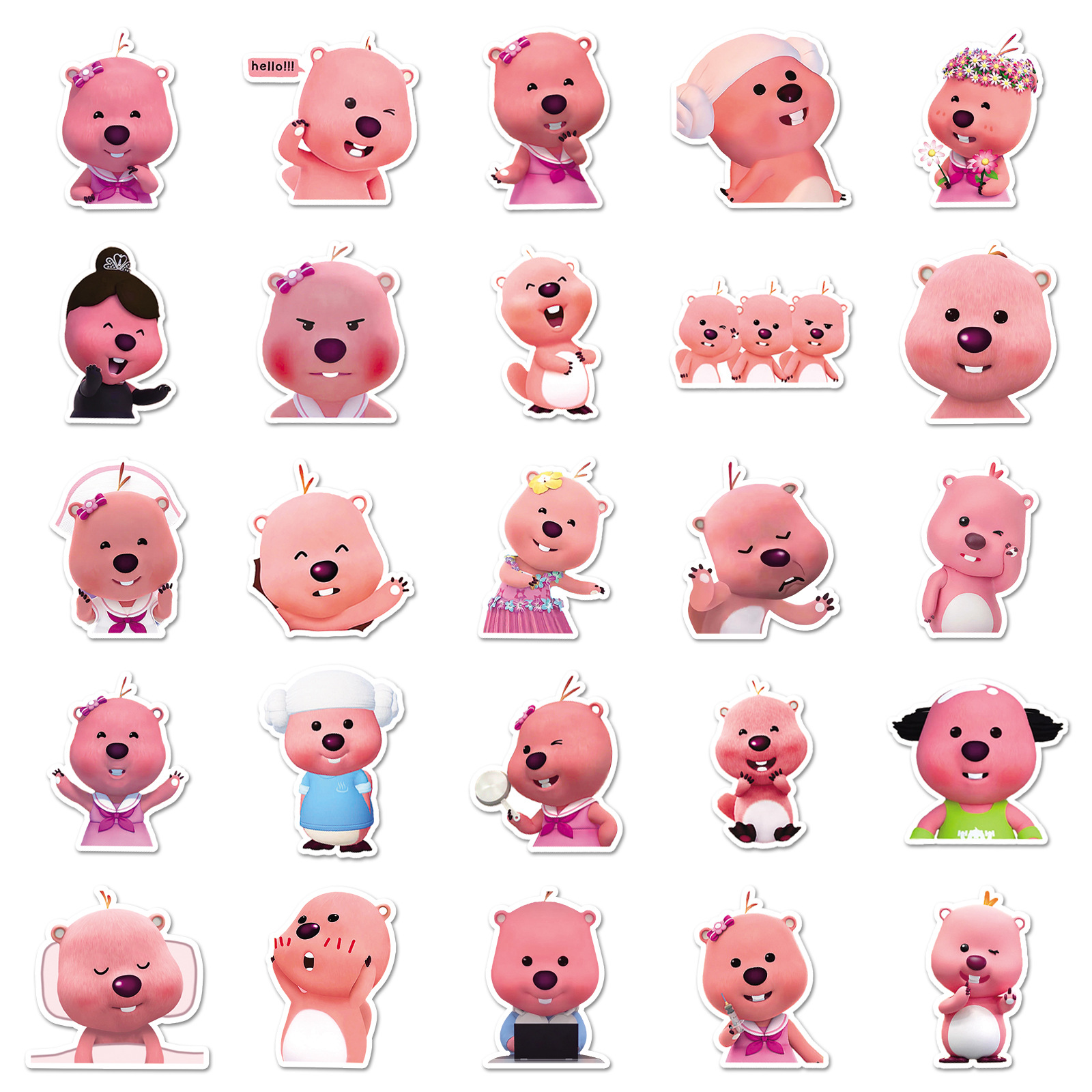 50PCS Anime Pink Loopy Pororo  - Phone Cases Loopy recensie en prijs