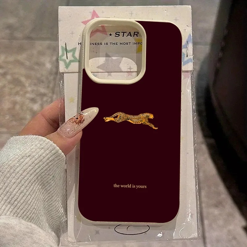 Fashion Leopard Wine Red Soft  - Phone Cases Trending recensie en prijs