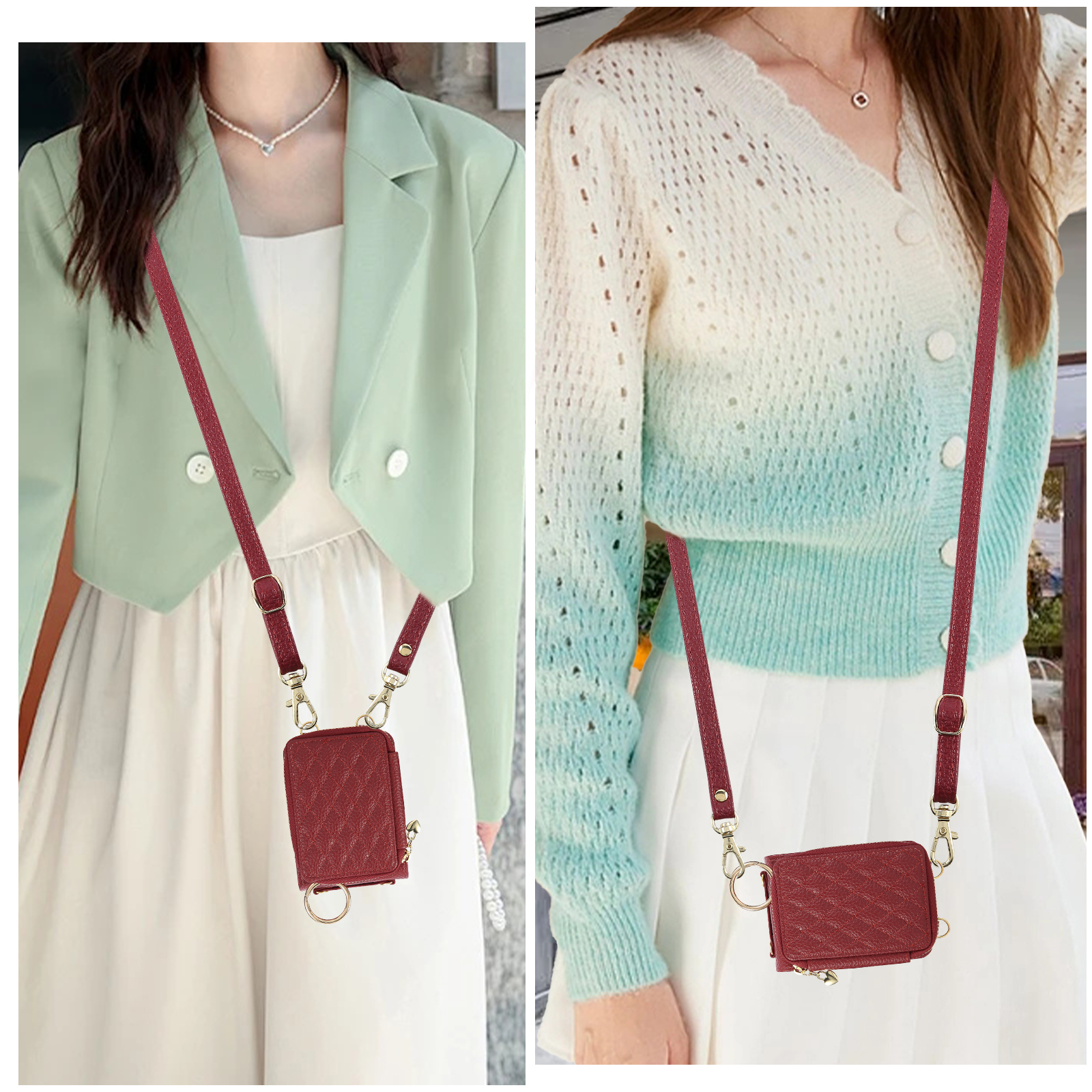 Crossbody Zipper Cards Solt Wa - Flip Leather Case recensie en prijs
