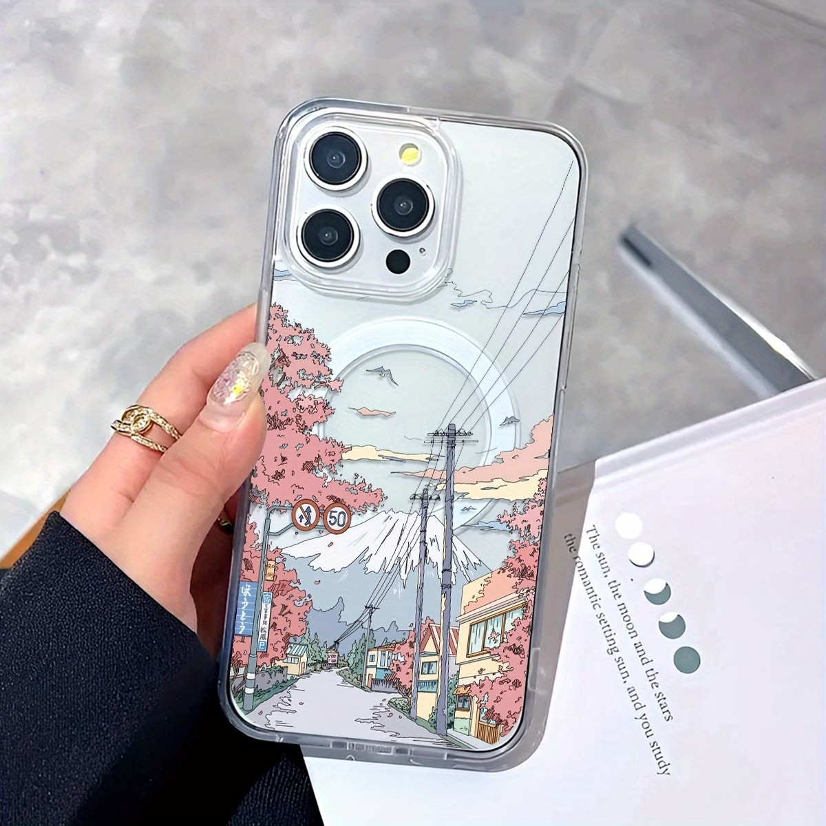 Fuji Cherry Blossom Pattern Ph - Phone Cases With Magnet recensie en prijs