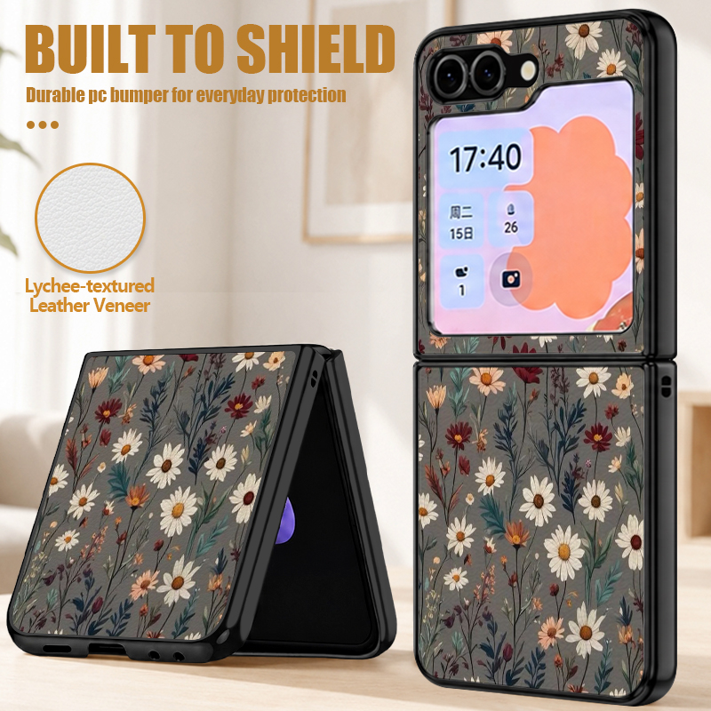 Floral Pattern PU Leather Phon - Flip Leather Case recensie en prijs
