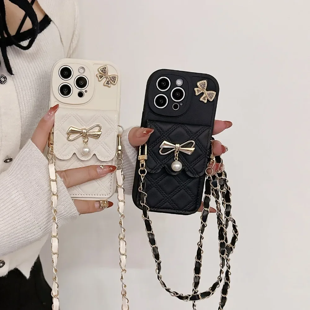 3D Bowknot Crossbody Card Hold - Phone Cases That Hold Cards recensie en prijs