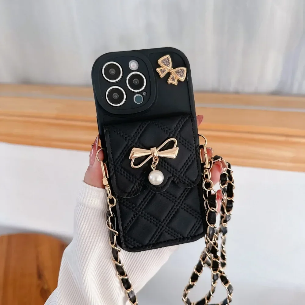 3D Bowknot Crossbody Card Hold - Phone Cases That Hold Cards recensie en prijs