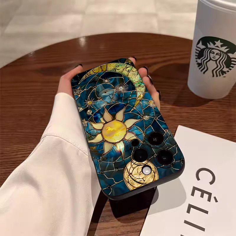 Aesthetic Sun Moon Print Phone - Phone Cases Aesthetic recensie en prijs