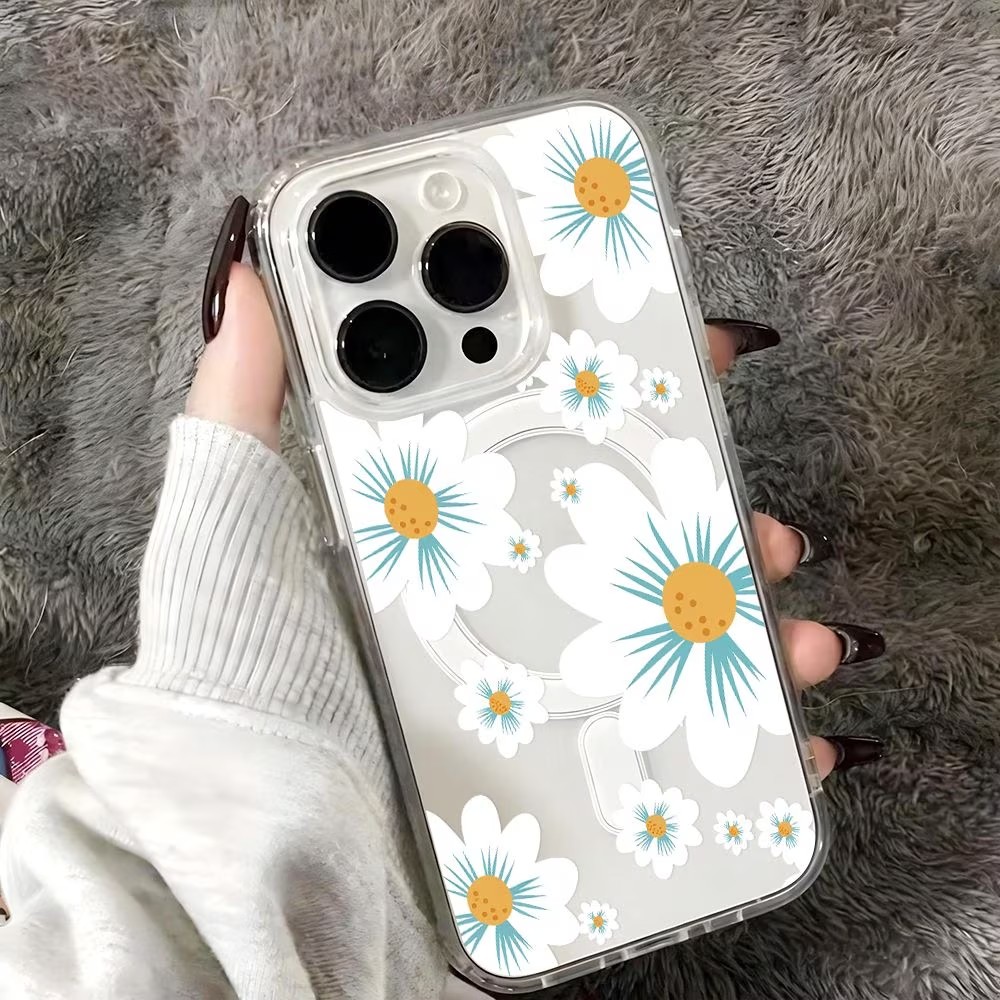 Floral Print Phone Case For iP - Phone Cases With Magnet recensie en prijs