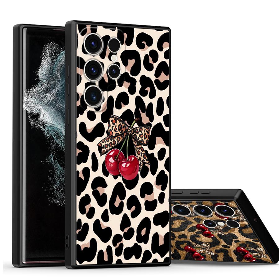 Leopard Cherry Funda Phone Cov - Phone Cases Galaxy S23 recensie en prijs