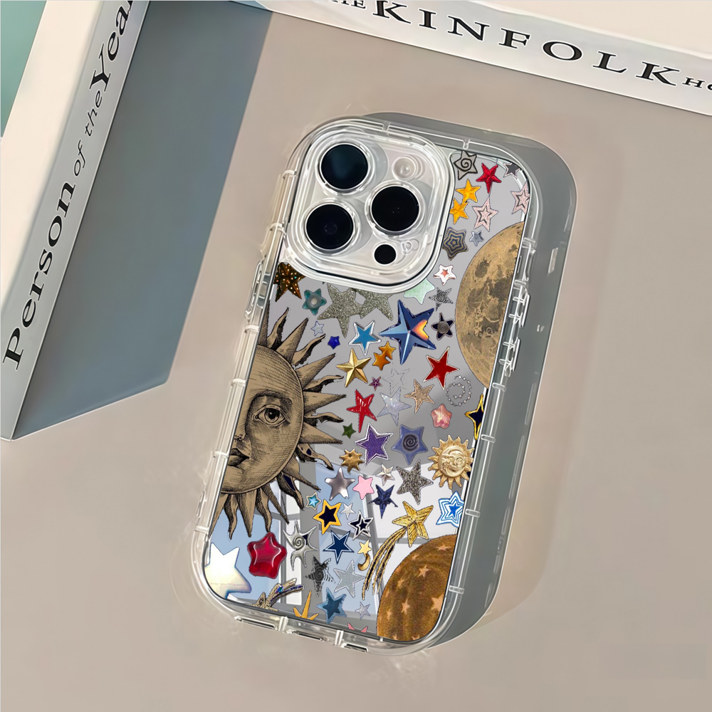 Celestial Gold Glitter Mirror  - Phone Cases Iphone 16 Pro recensie en prijs