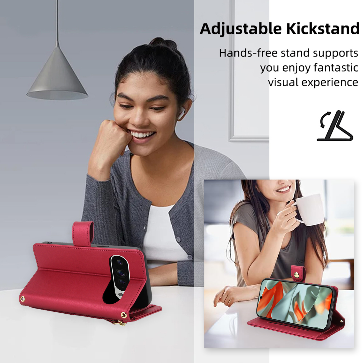 Crossbody Zipper Leather Walle - Flip Leather Case recensie en prijs