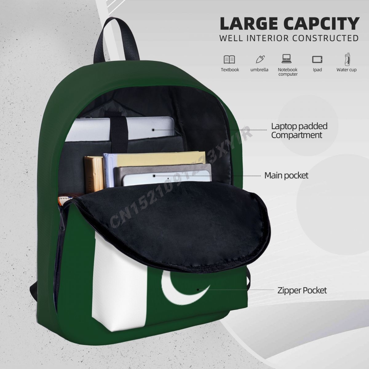 Unisex Backpack Pakistan Flag  - Phone Cases Pakistan recensie en prijs