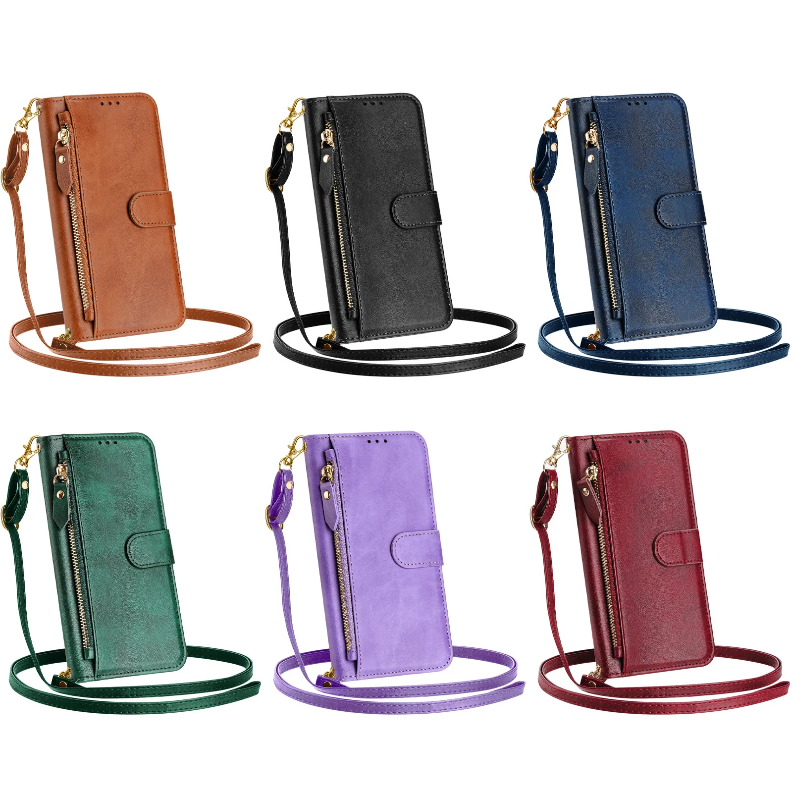 Crossbody Zipper Cards Solt Le - Flip Leather Case recensie en prijs