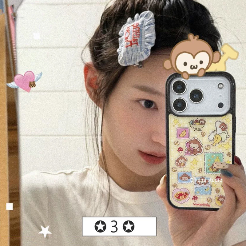 Korean Ins Blue Yellow Monkey  - Phone Cases Rugged recensie en prijs