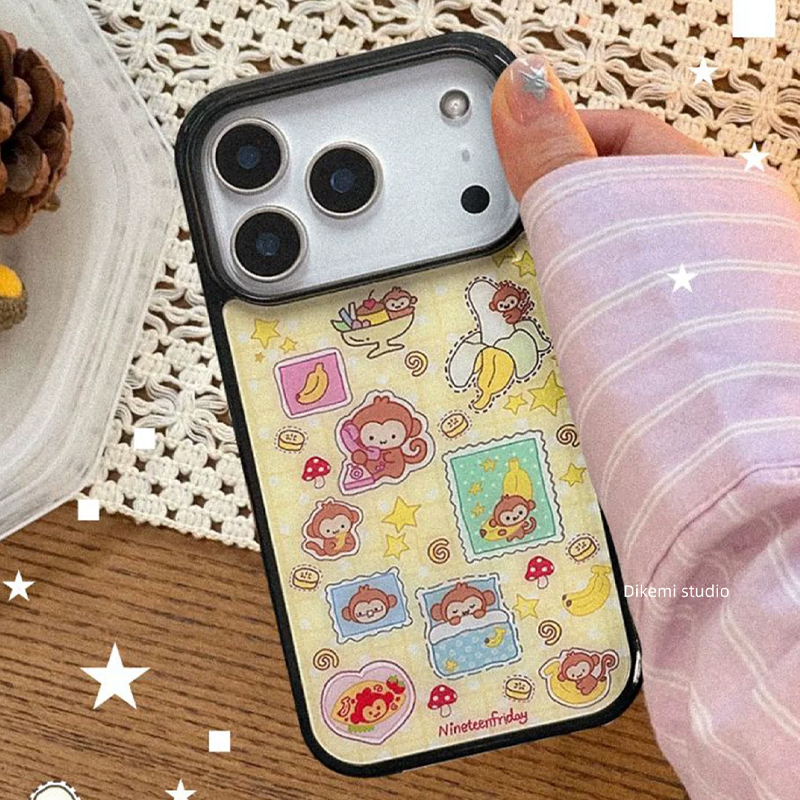 Korean Ins Blue Yellow Monkey  - Phone Cases Rugged recensie en prijs