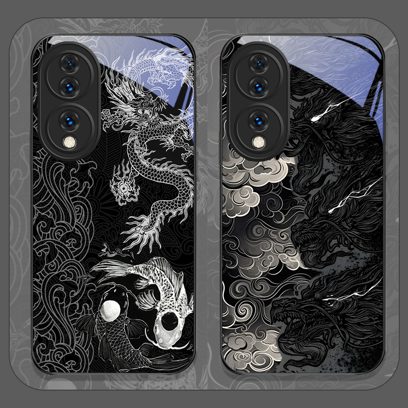 Aesthetic Cool Black Dragon Pr - Phone Cases Aesthetic recensie en prijs