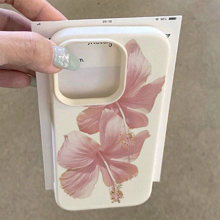 Pink Hibiscus Elegant High Aes - Phone Cases Aesthetic recensie en prijs