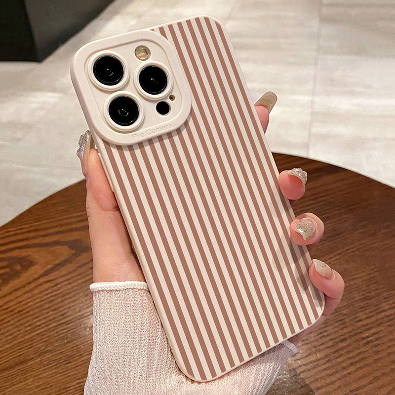 Pink Striped Painted Anti-Drop - Phone Cases Iphone 16 Pro recensie en prijs