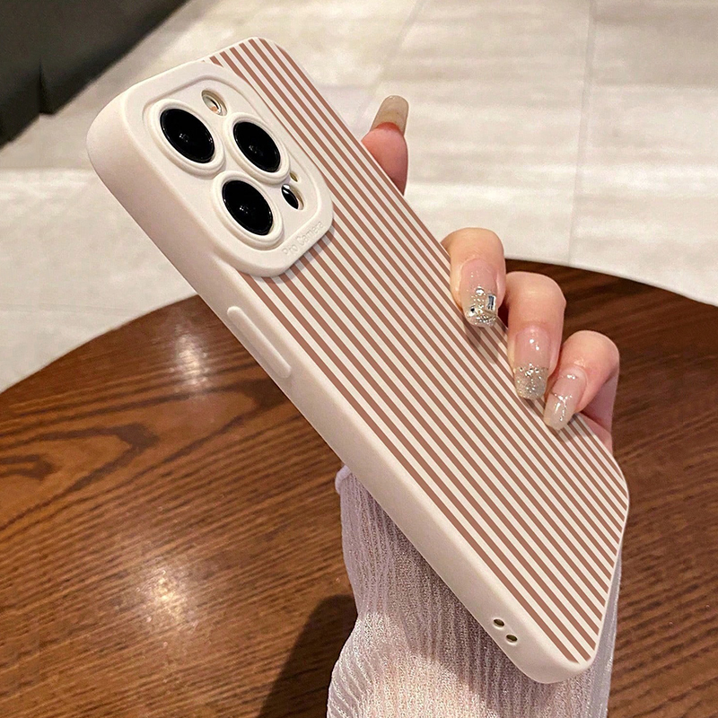 Pink Striped Painted Anti-Drop - Phone Cases Iphone 16 Pro recensie en prijs