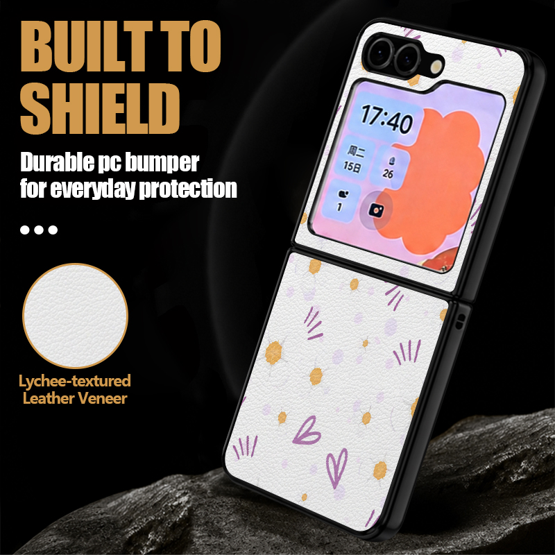Retro Flower Pattern PU Leathe - Flip Leather Case recensie en prijs