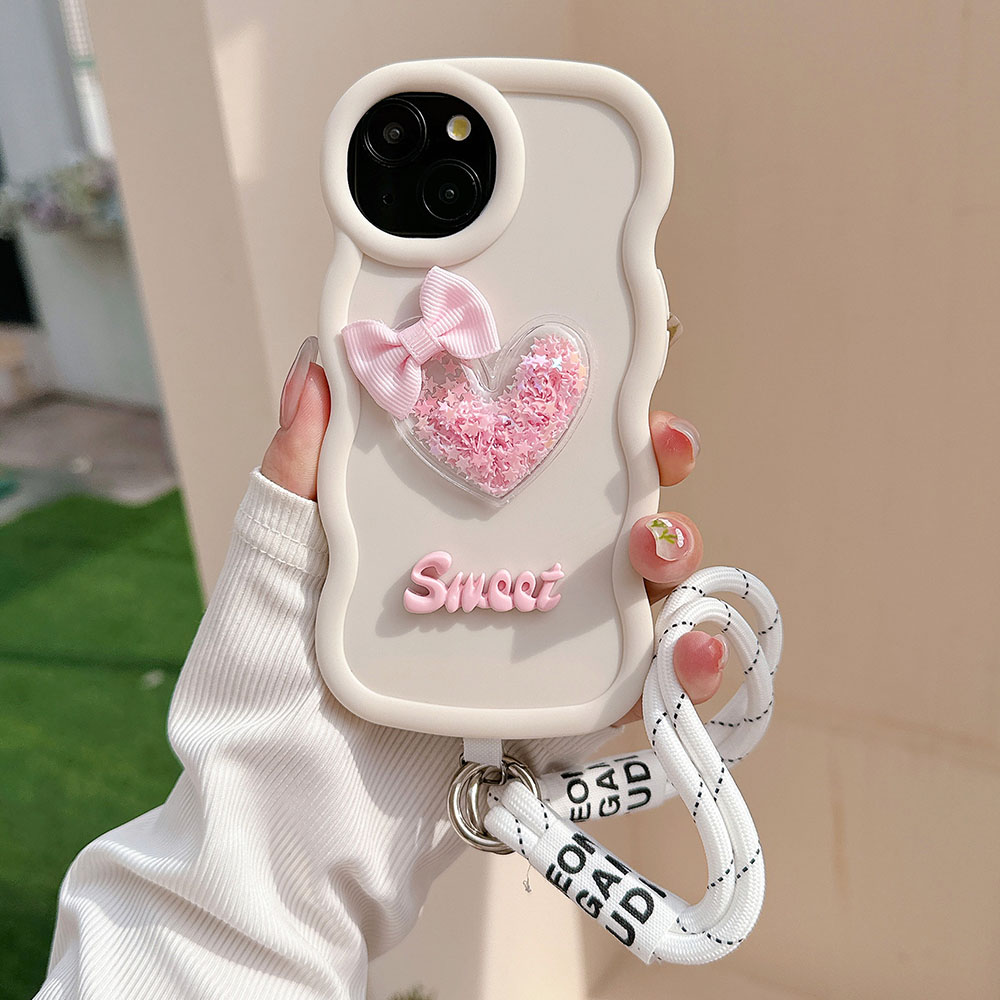 Love Heart Bow Wavy Soft Phone - Phone Cases Ugly recensie en prijs
