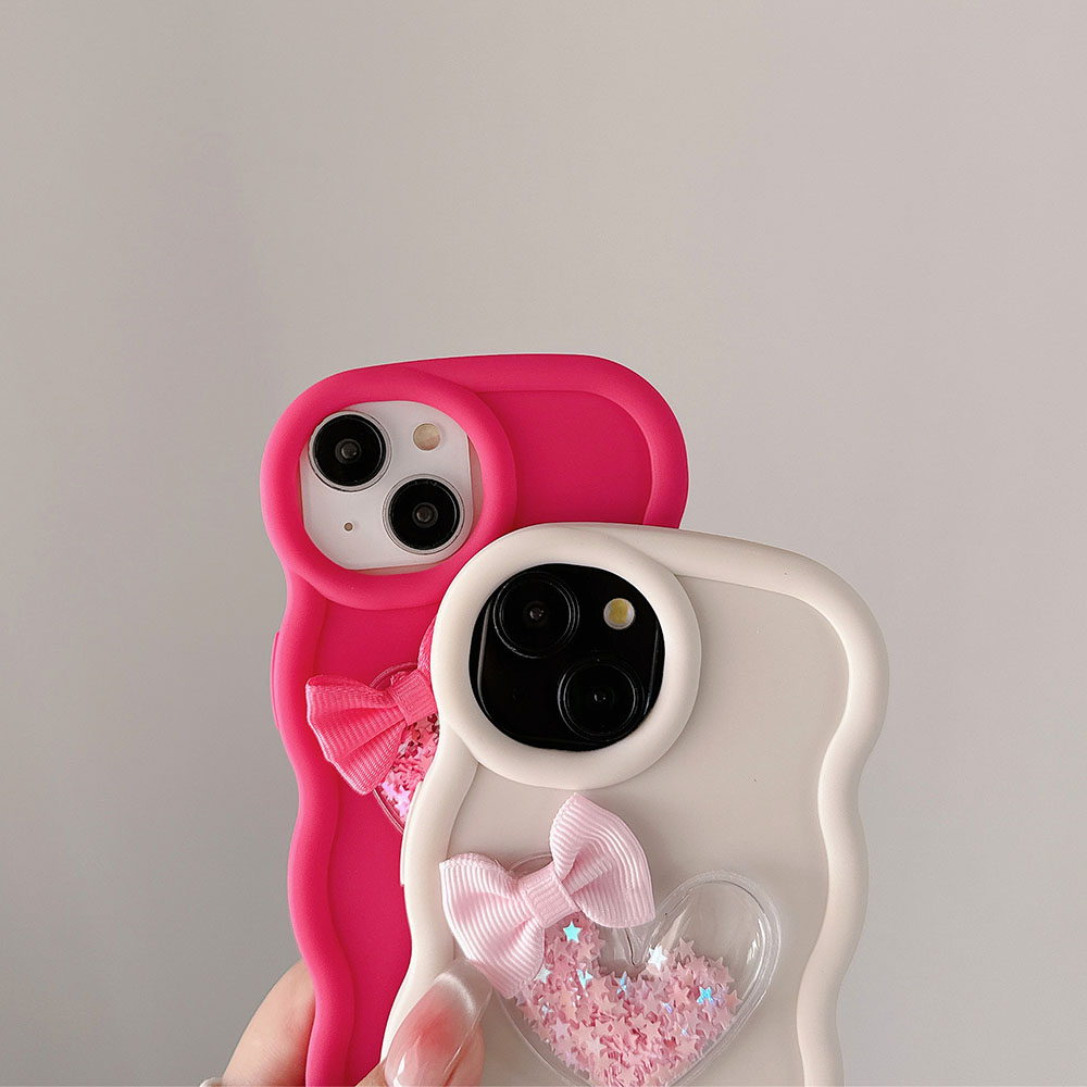Love Heart Bow Wavy Soft Phone - Phone Cases Ugly recensie en prijs